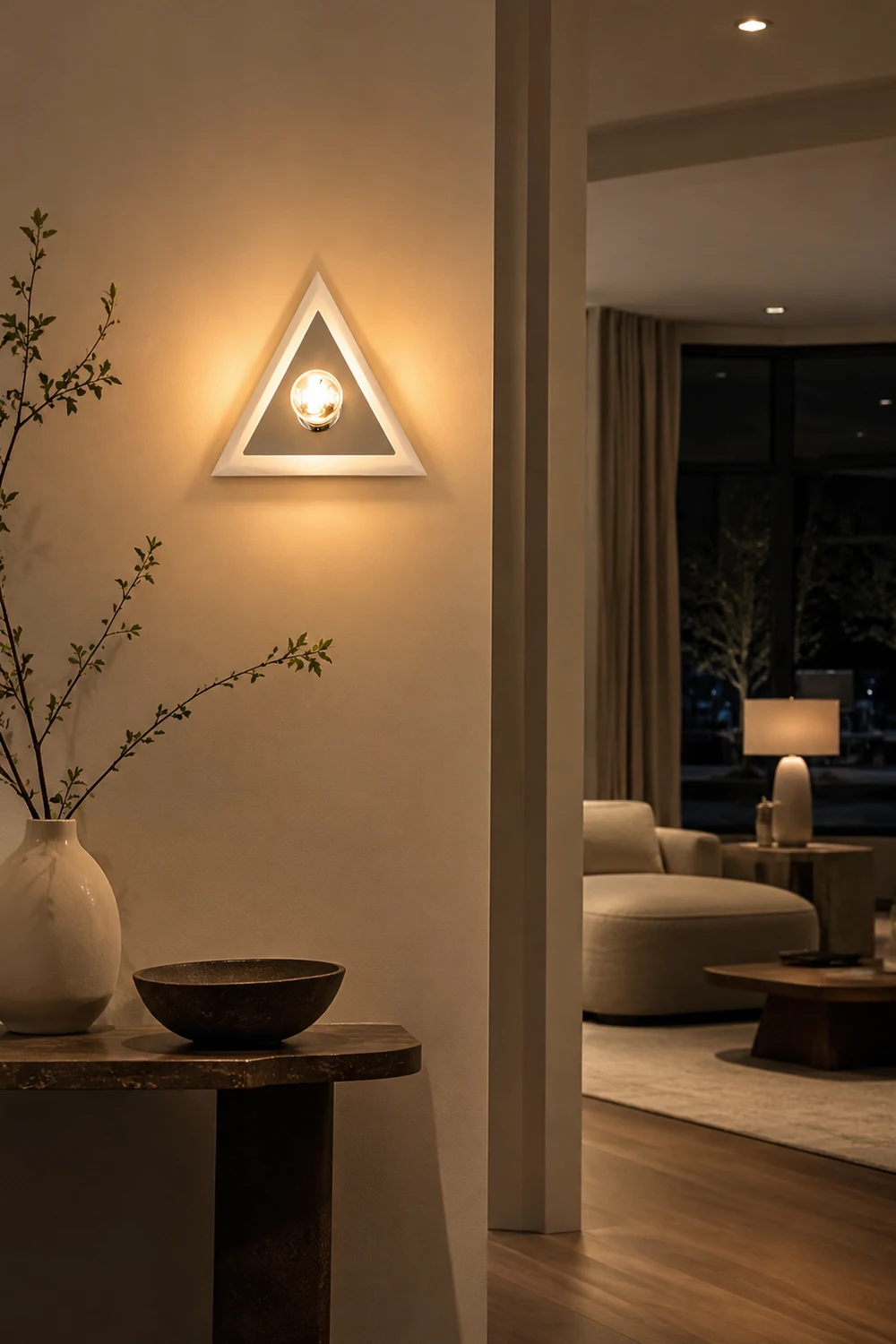 Prism Triangle Wall Lamp - Lumpaz