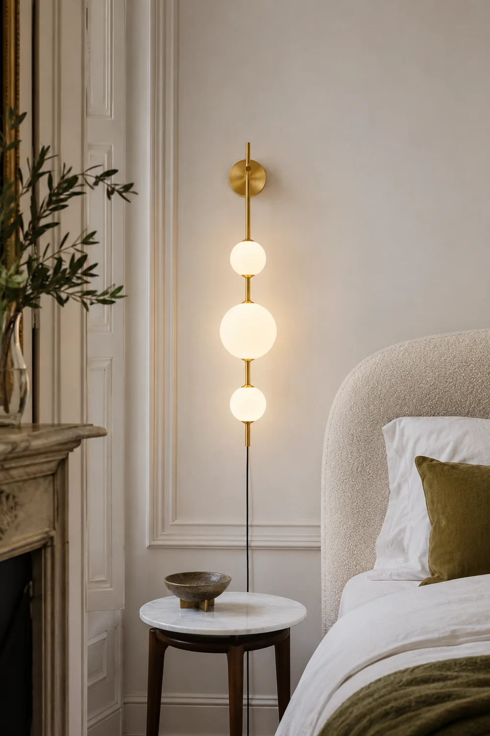 Vertical Globe Plug In Wall Lamp - Lumpaz