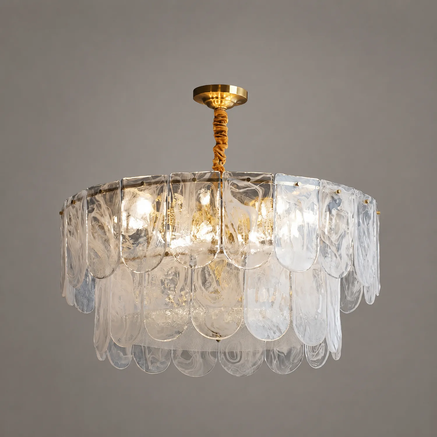 Nason Brass Chandelier - Lumpaz