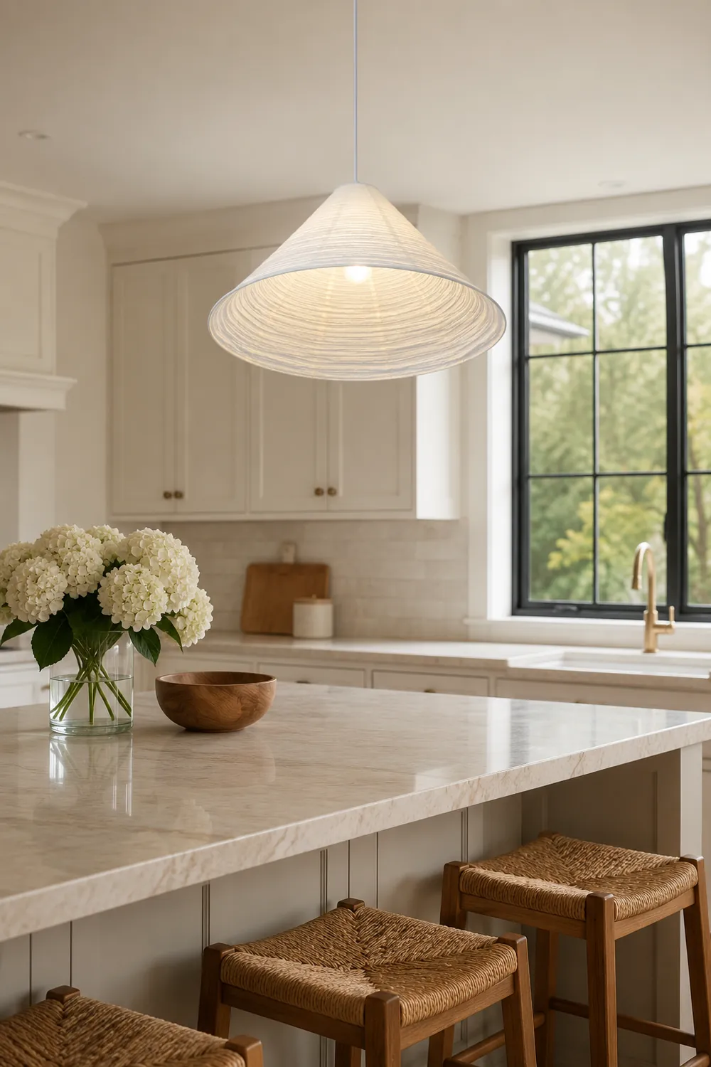 Cone Washi Pendant Light - Lumpaz