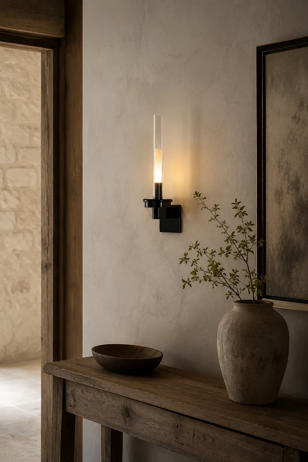 Column Torch Wall Sconce - Lumpaz