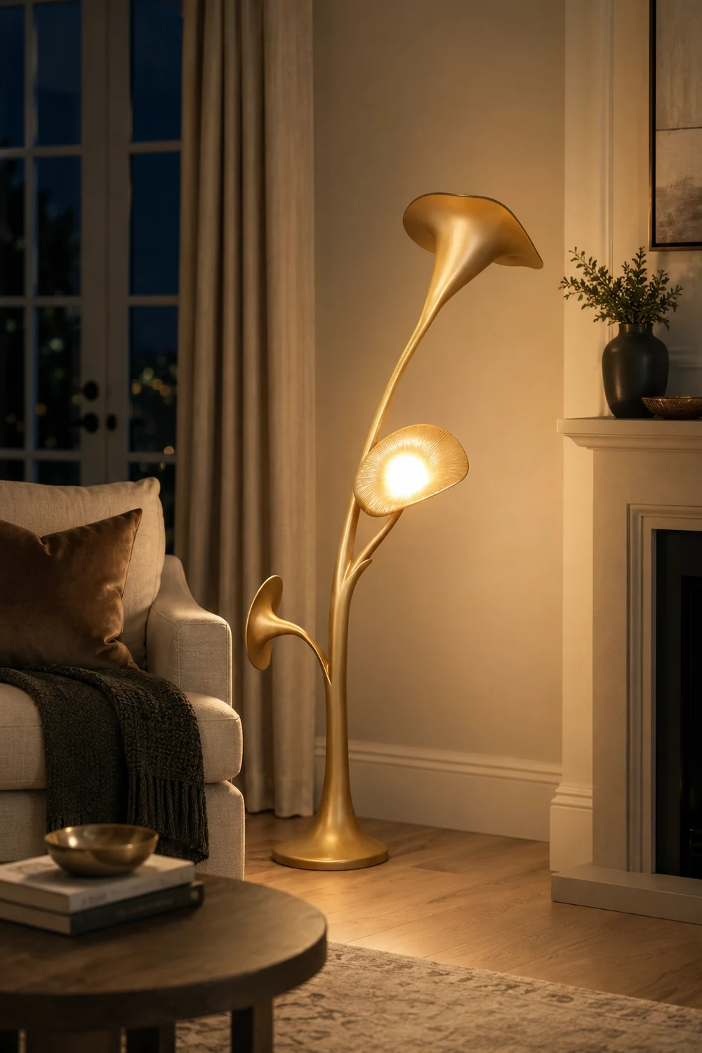 Petunia Sculpture Floor Lamp - Lumpaz