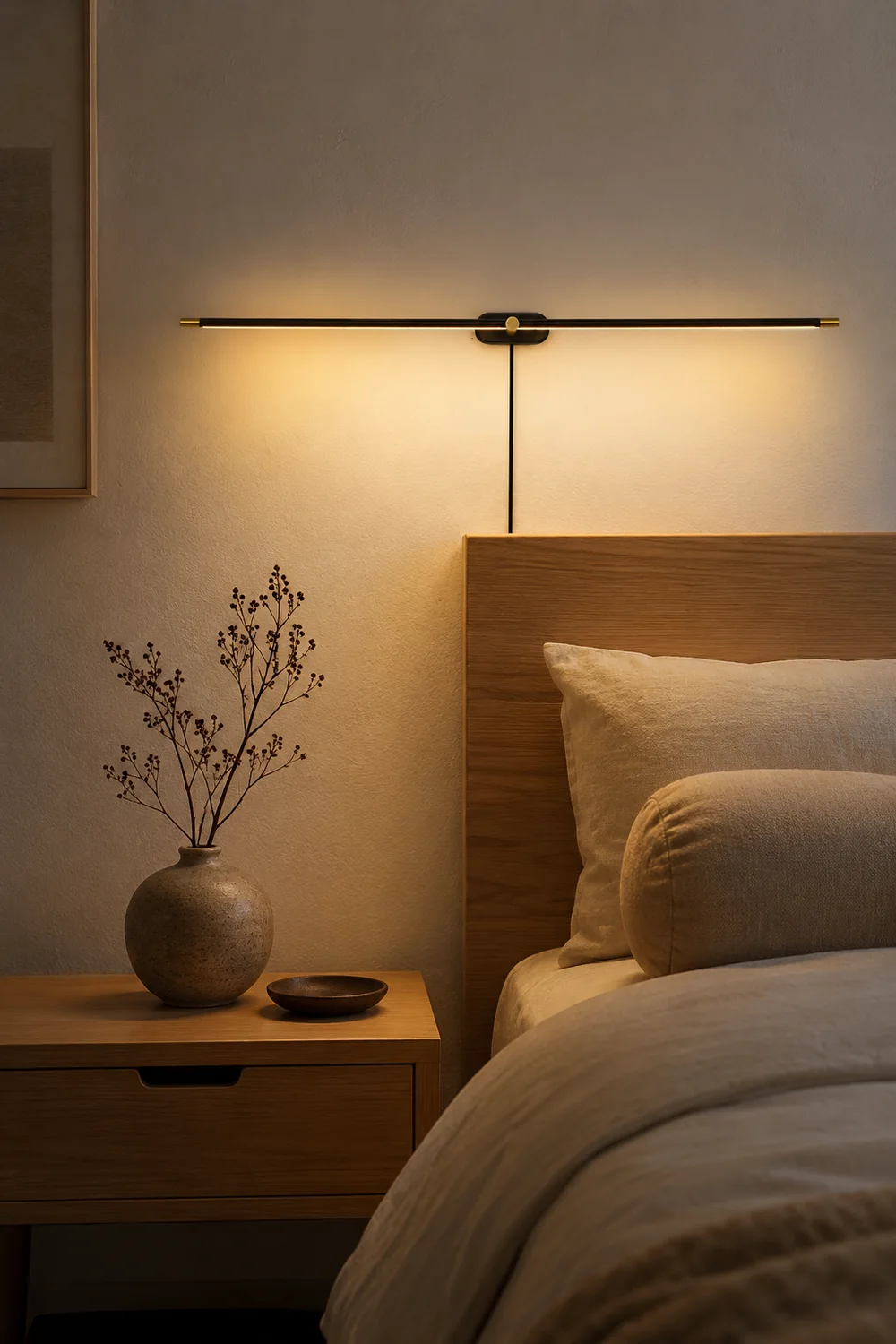 Minimalist Linear Plug-in Wall Lamp - Lumpaz