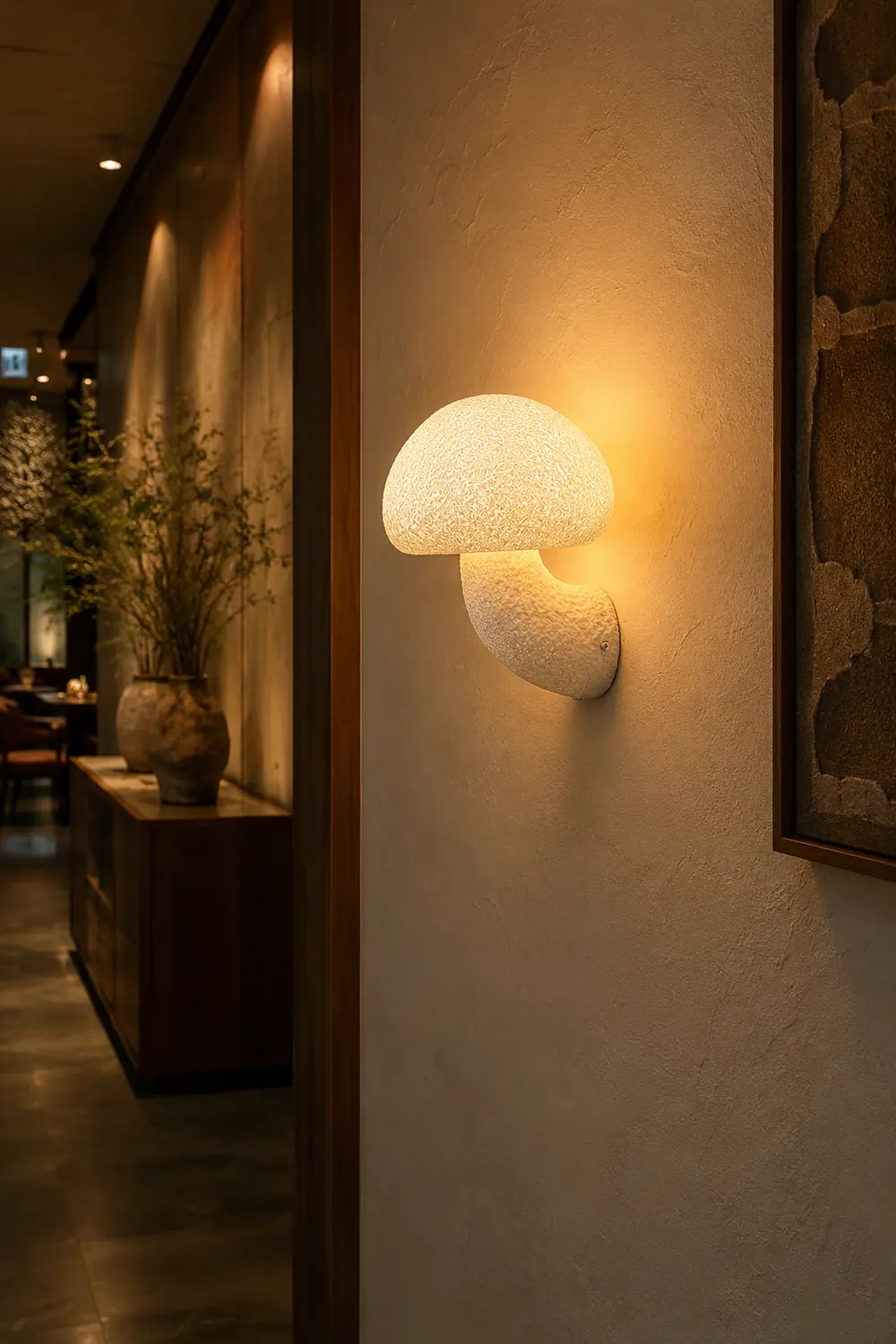 Mushroom Resin Wall Lamp - Lumpaz