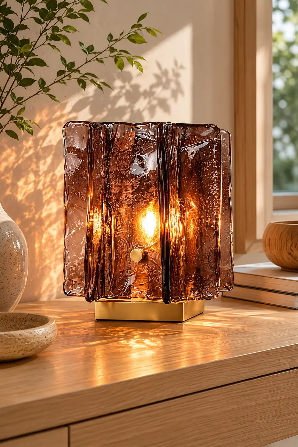 Amber Building Block Table Lamp - Lumpaz