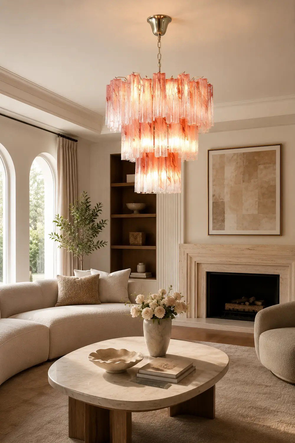 Starlight Rose Chandelier - Lumpaz