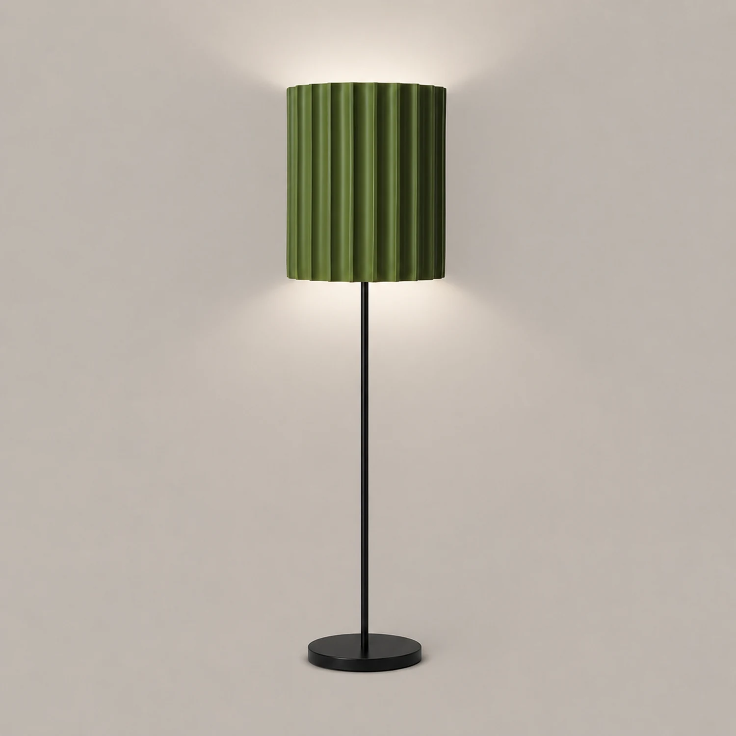 Fluted Resin Plug In Wall Lamp - Lumpaz