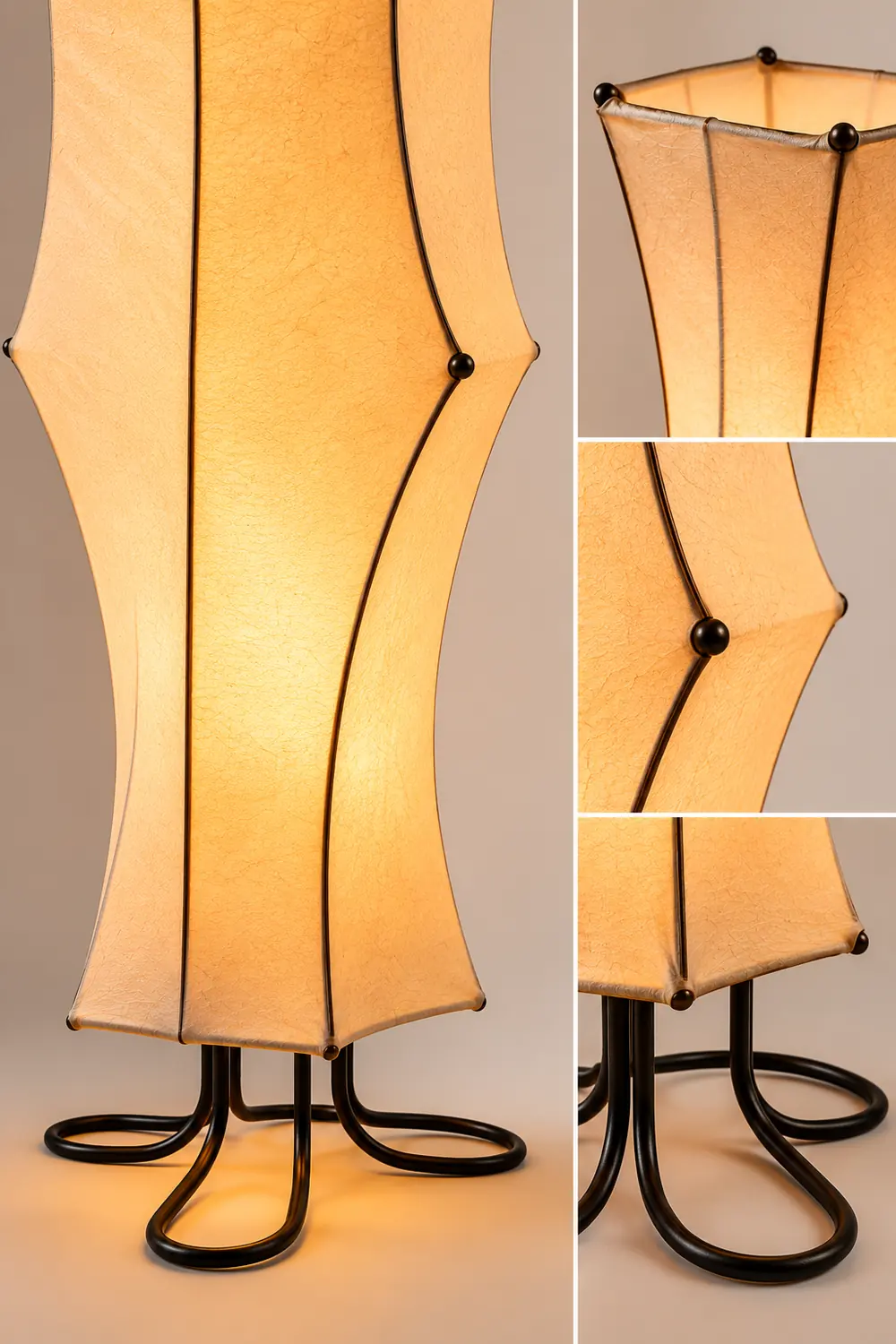 Twist Silk Floor Lamp - Lumpaz