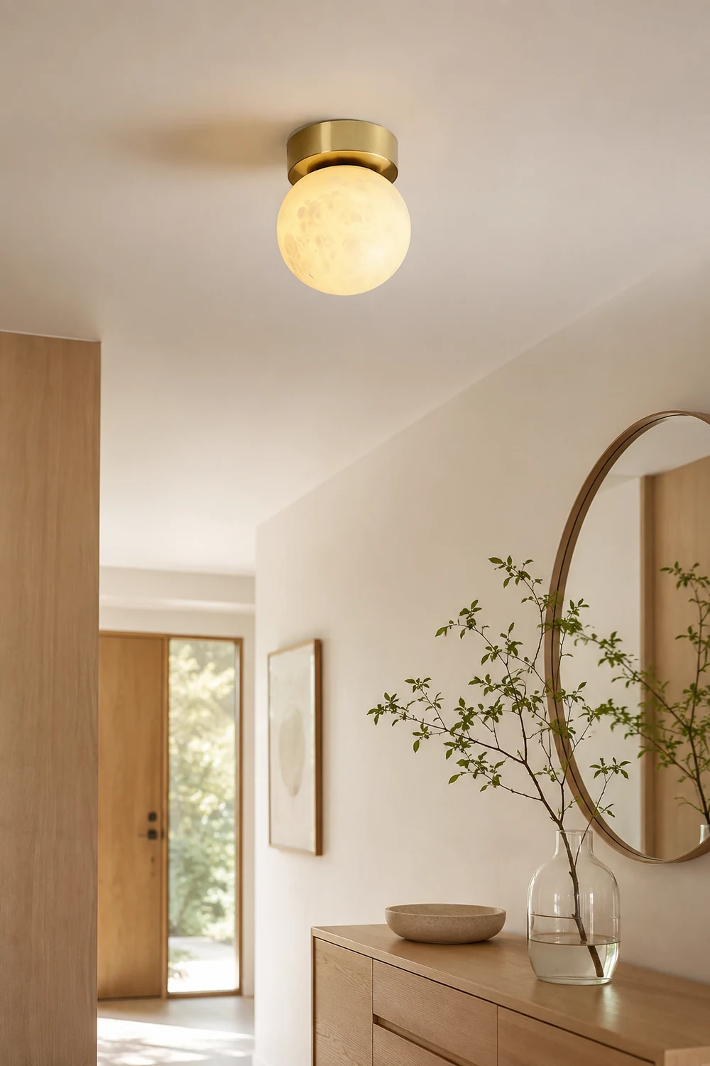 Moon Alabaster Ceiling Light - Lumpaz