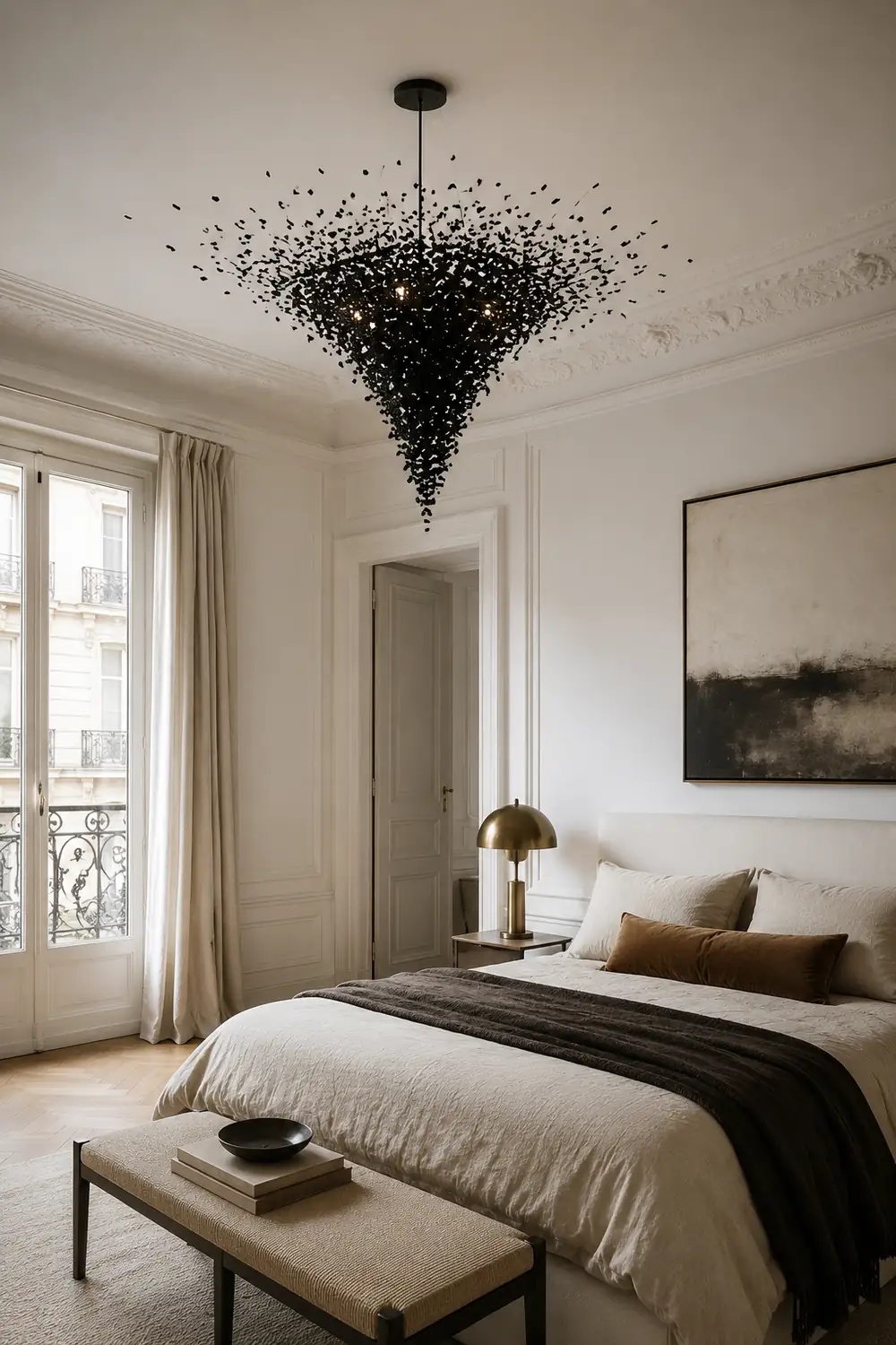 Charcoal Shape Hourglass Chandelier - Lumpaz