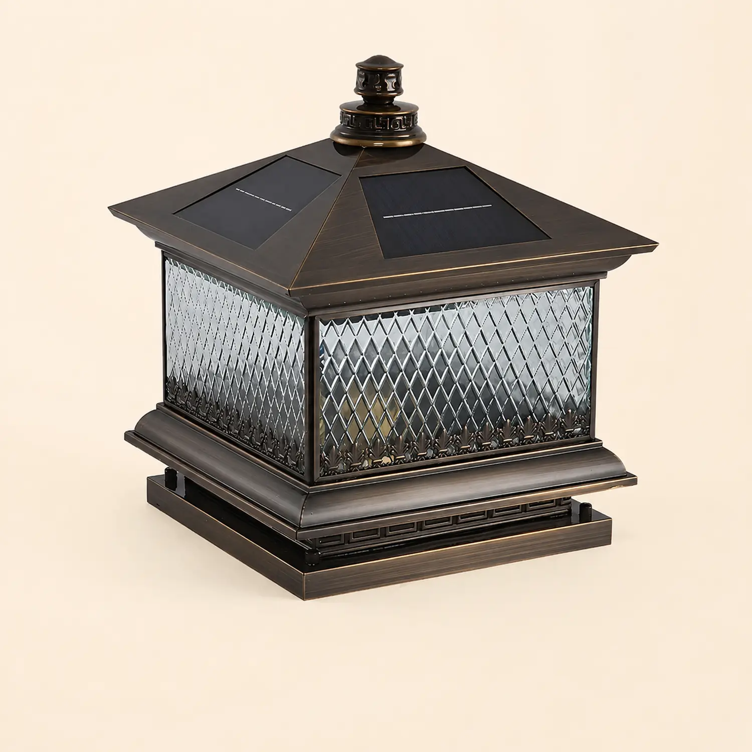 Diamond Solar Post Outdoor Light - Lumpaz