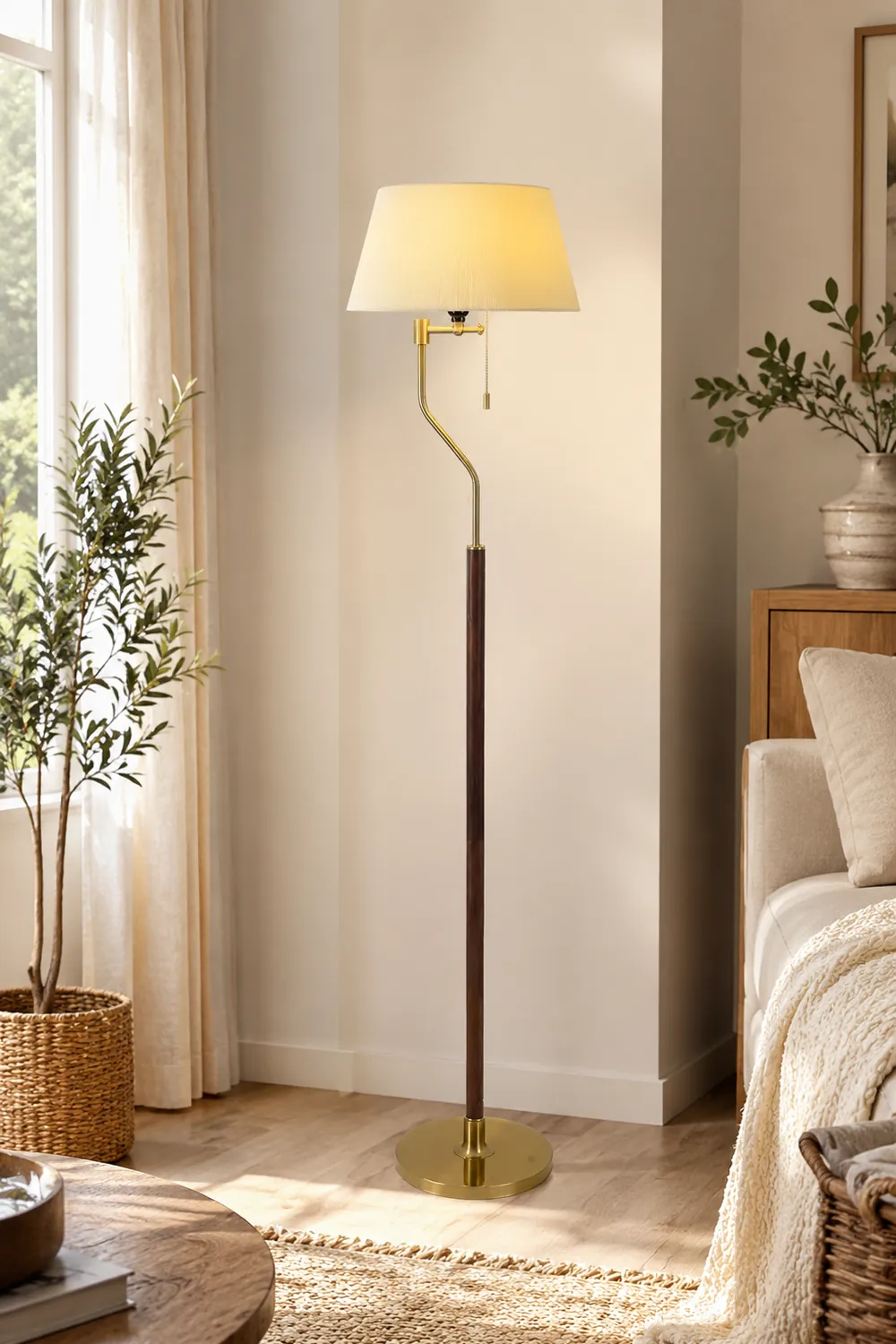 Walnut Whisper Floor Lamp - Lumpaz
