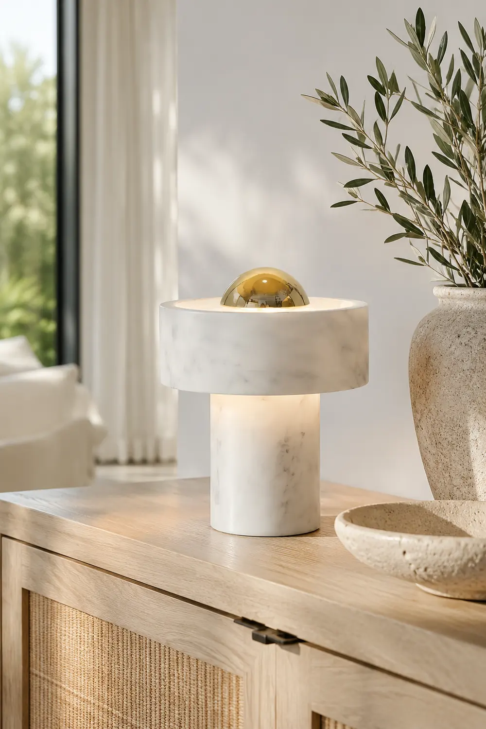 Marble Aura Table Lamp - Lumpaz