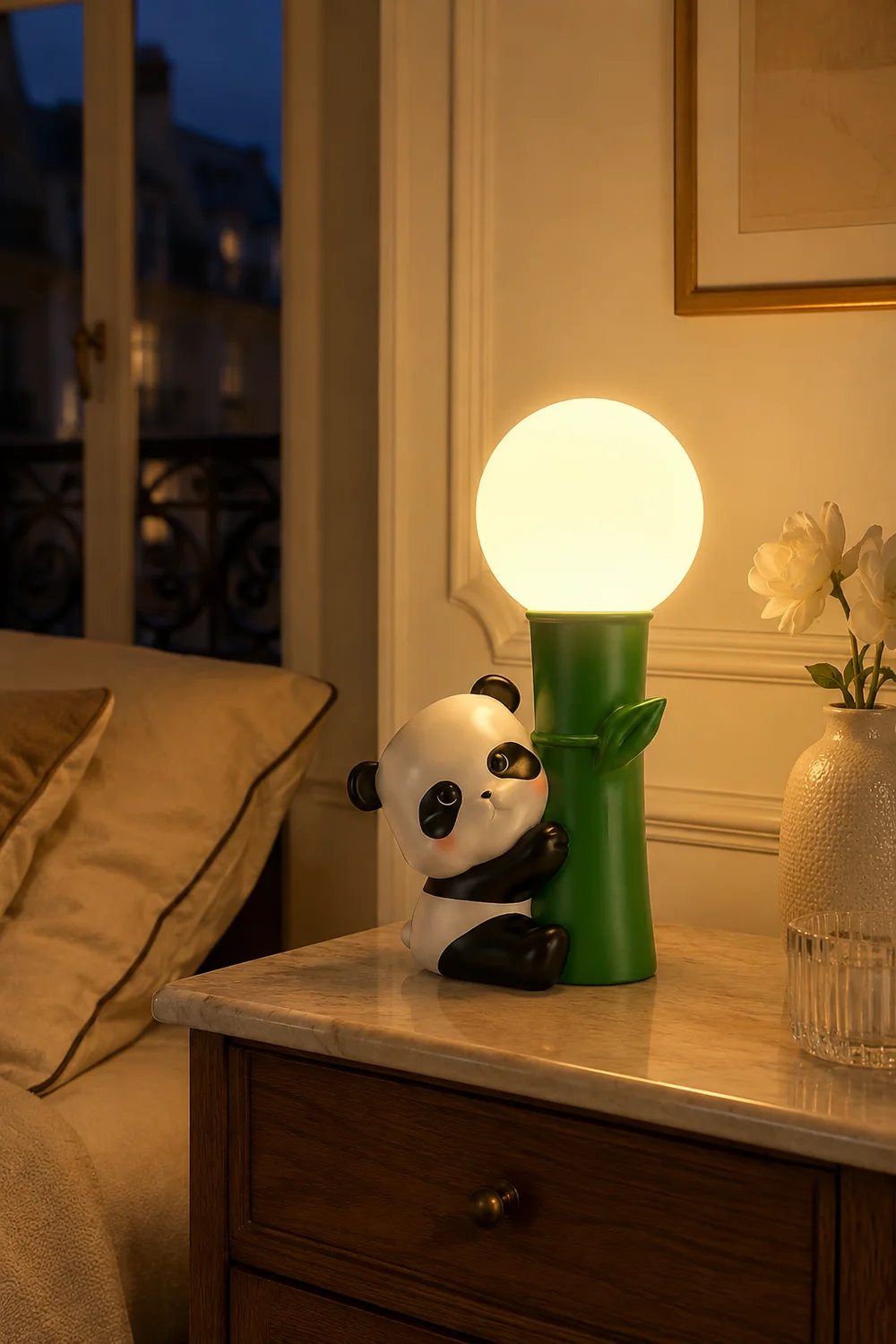 Panda Bamboo Table Lamp - Lumpaz
