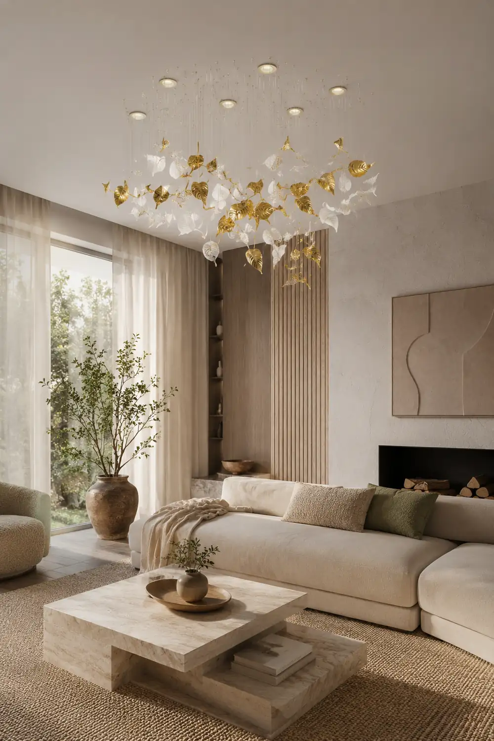 Linden Leaves Chandelier - Lumpaz