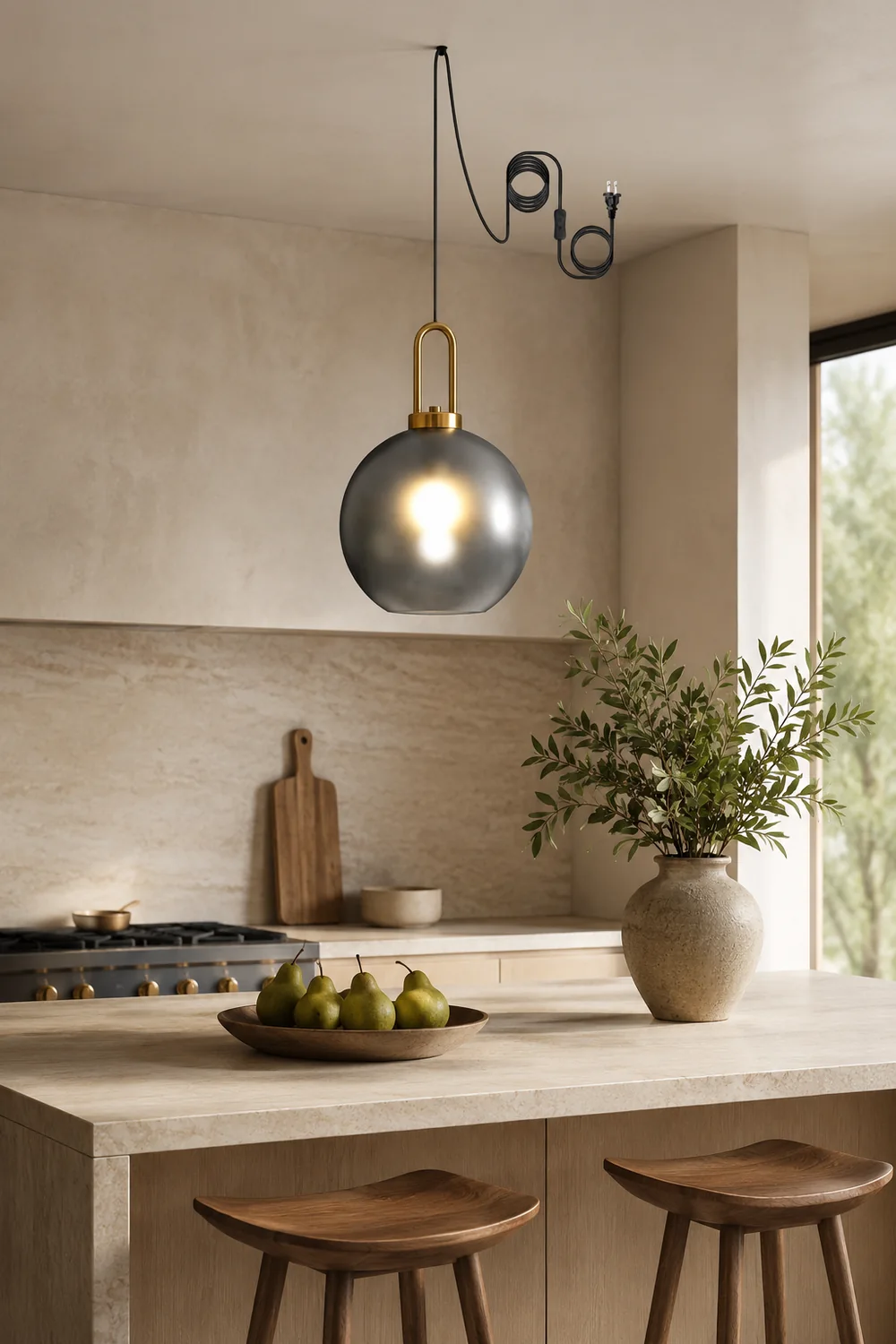 Pendulum Glass Swag Lights - Lumpaz