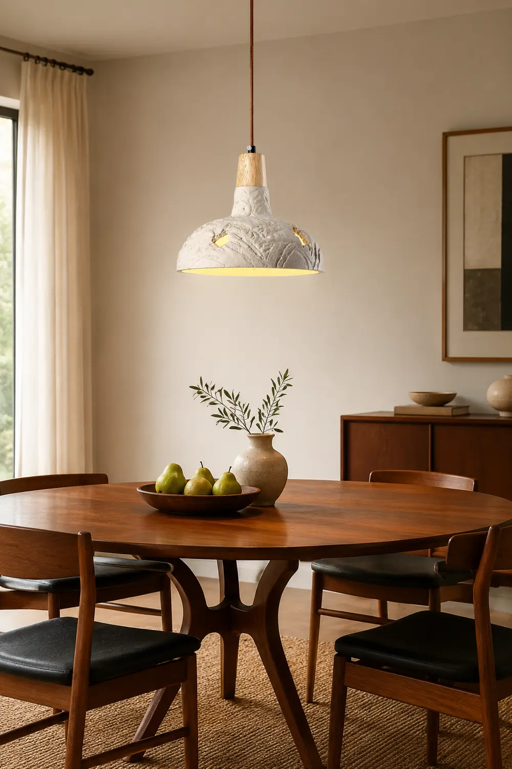 Cement Carve Pendant Lamp - Lumpaz