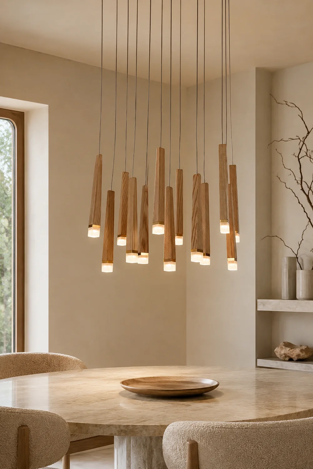 Firewood Stick Chandelier - Lumpaz