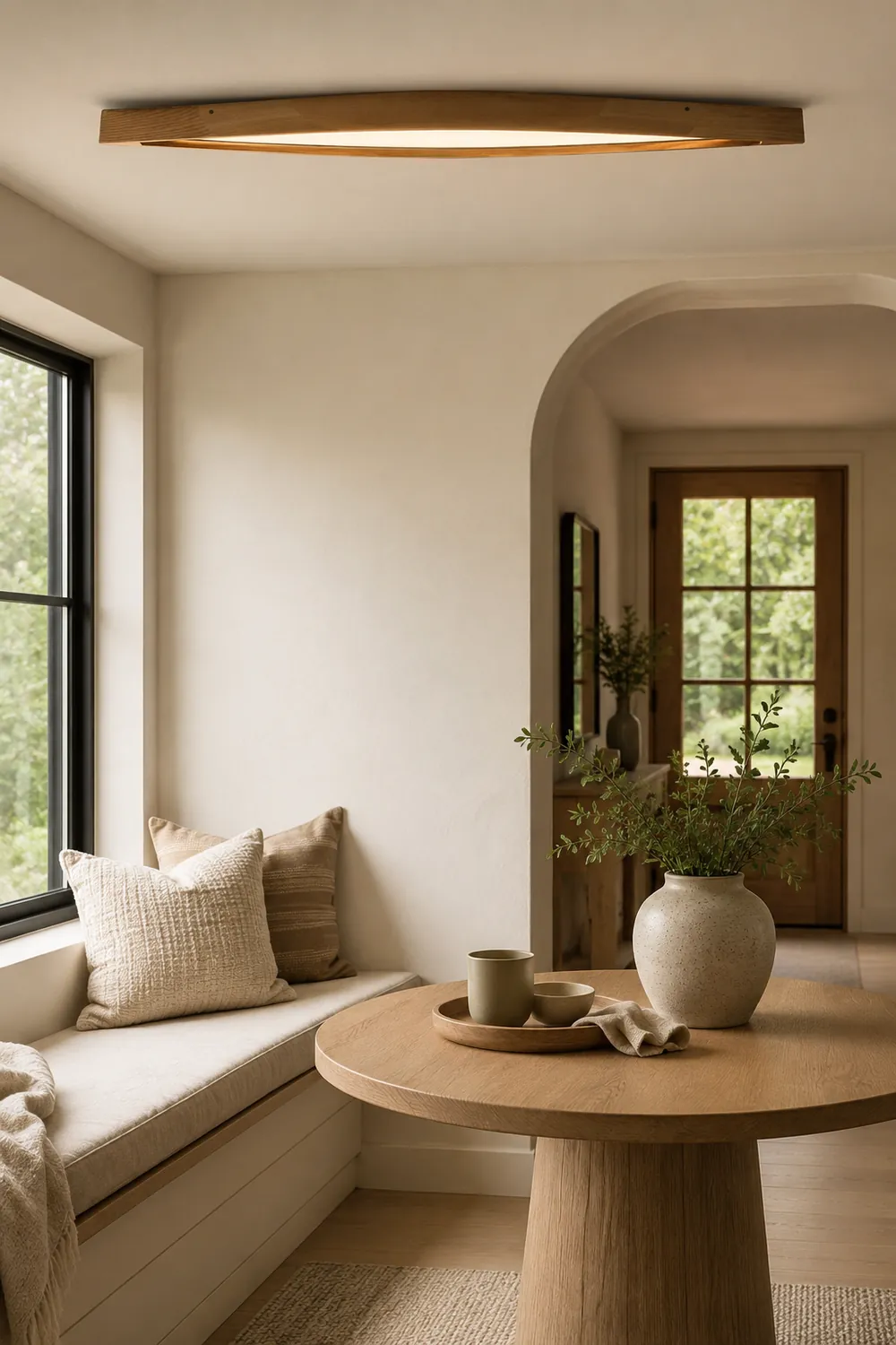 Horizon Linear Wood Ceiling Lamp - Lumpaz