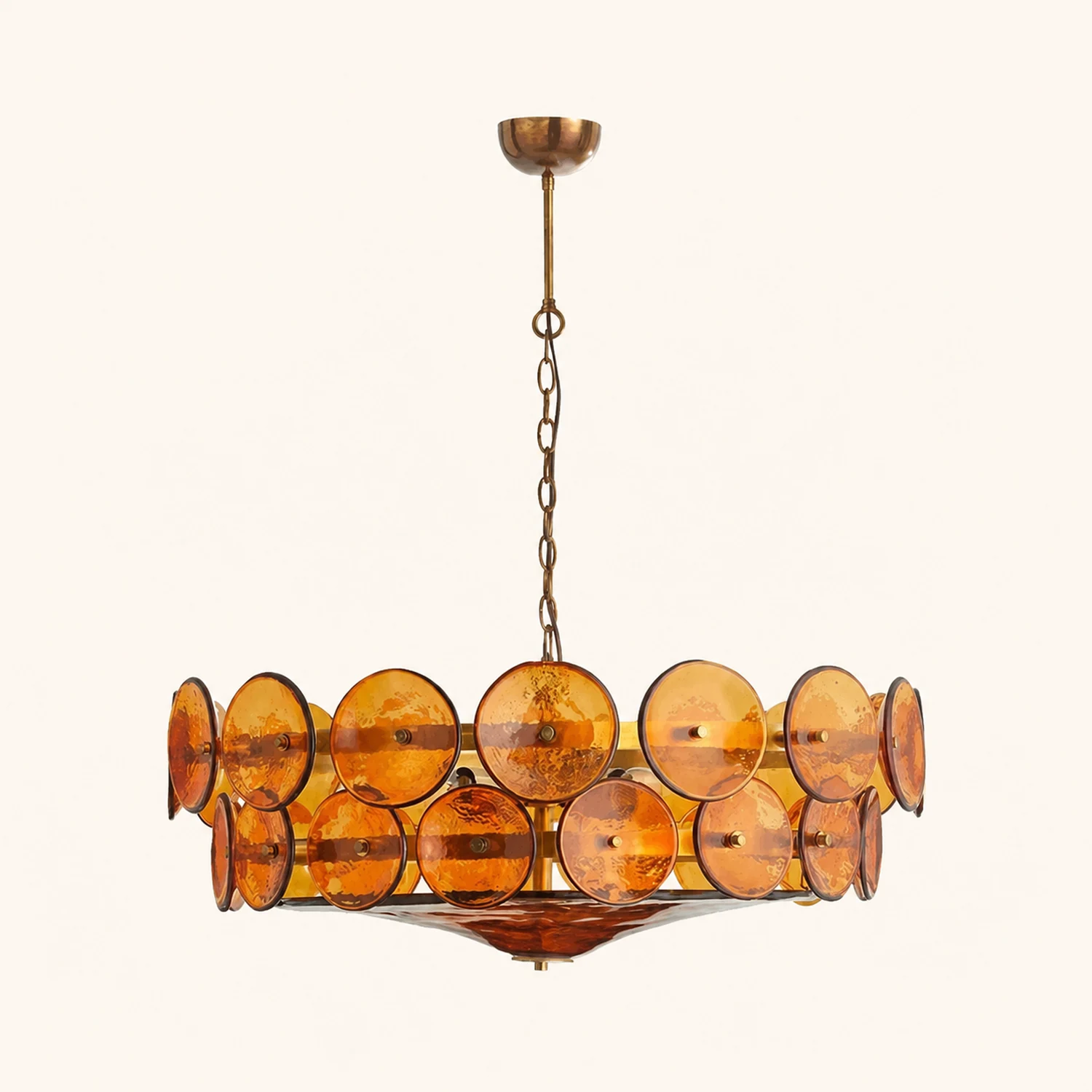 Solaris Disc Murano Chandelier - Lumpaz