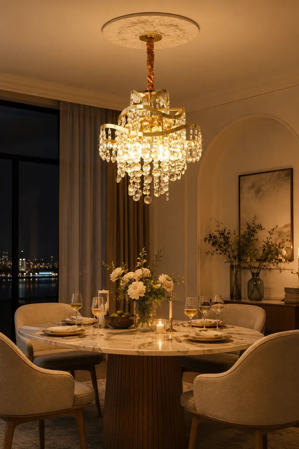 Luna Crystal Chandelier - Lumpaz