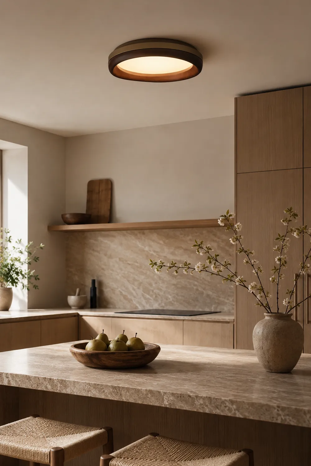 Zenova Wood Ceiling Light - Lumpaz