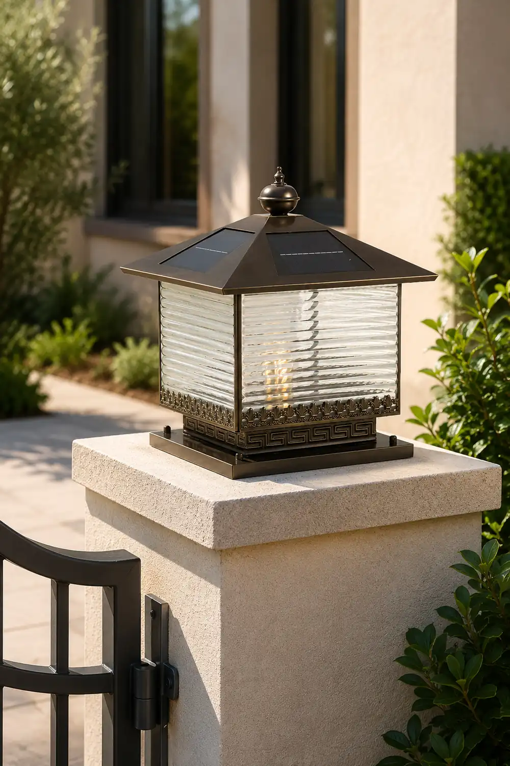 Liora Solar Pagoda Outdoor Light - Lumpaz