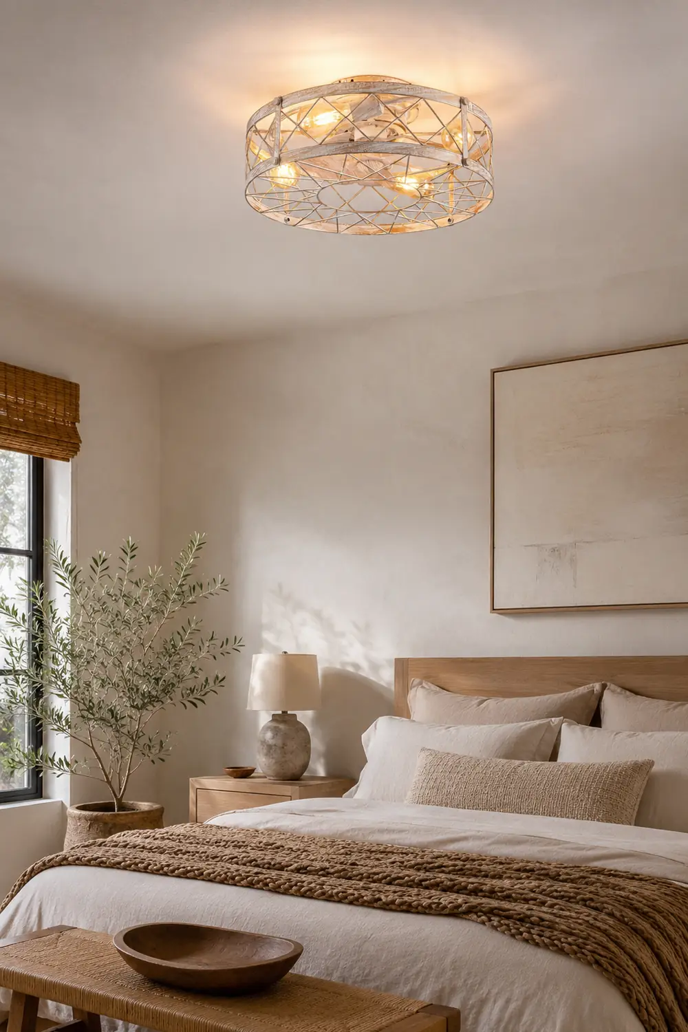 Davian With Remote Ceiling Fan Lamp - Lumpaz