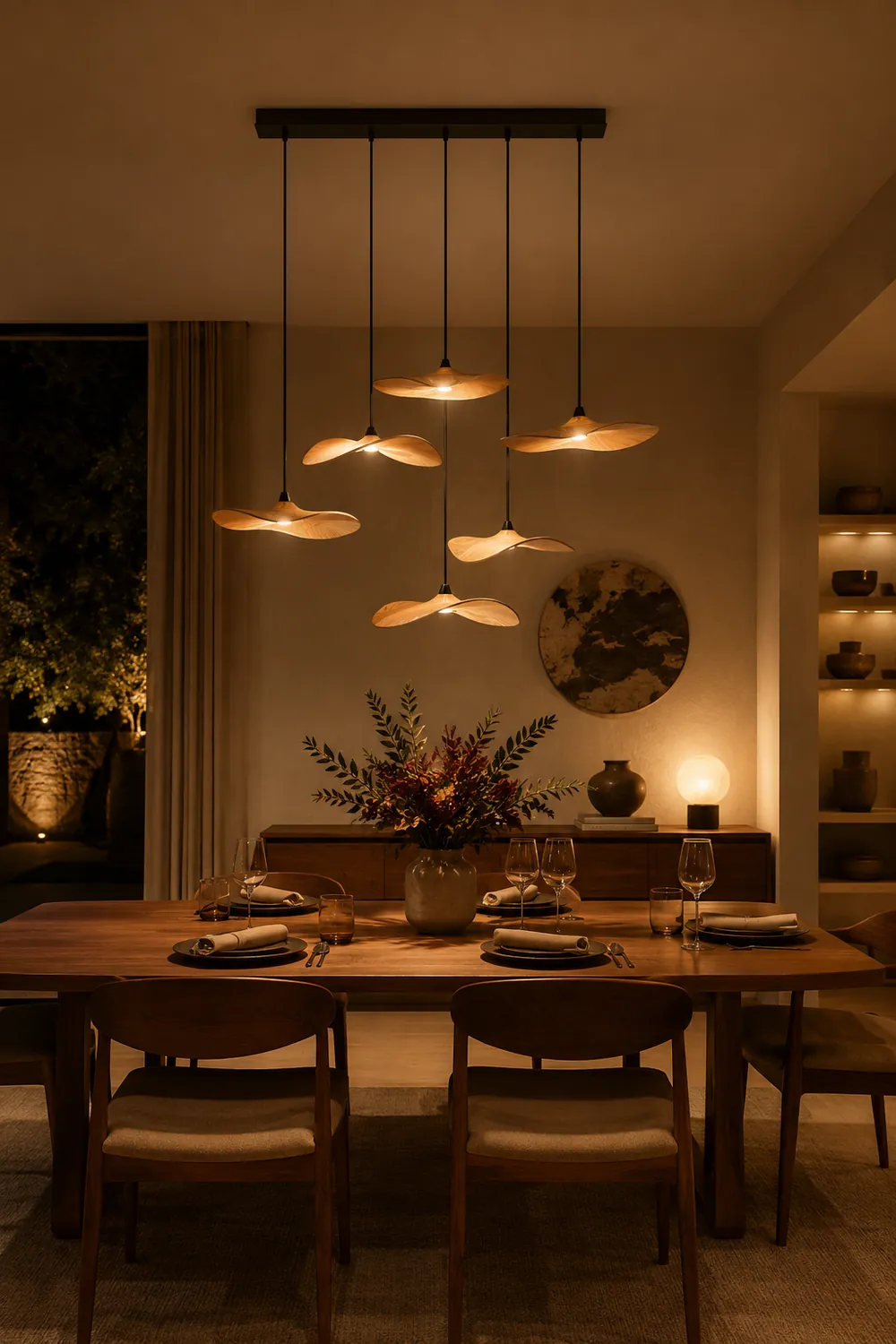Empty Leaf Chandelier - Lumpaz