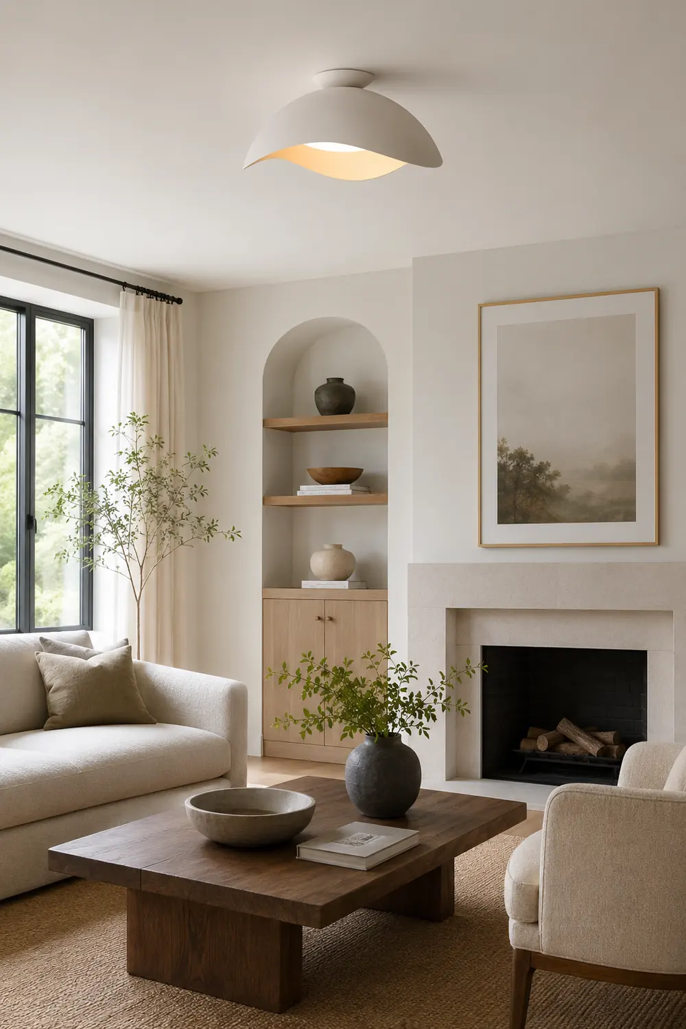 Serene Wave Ceiling Light - Lumpaz