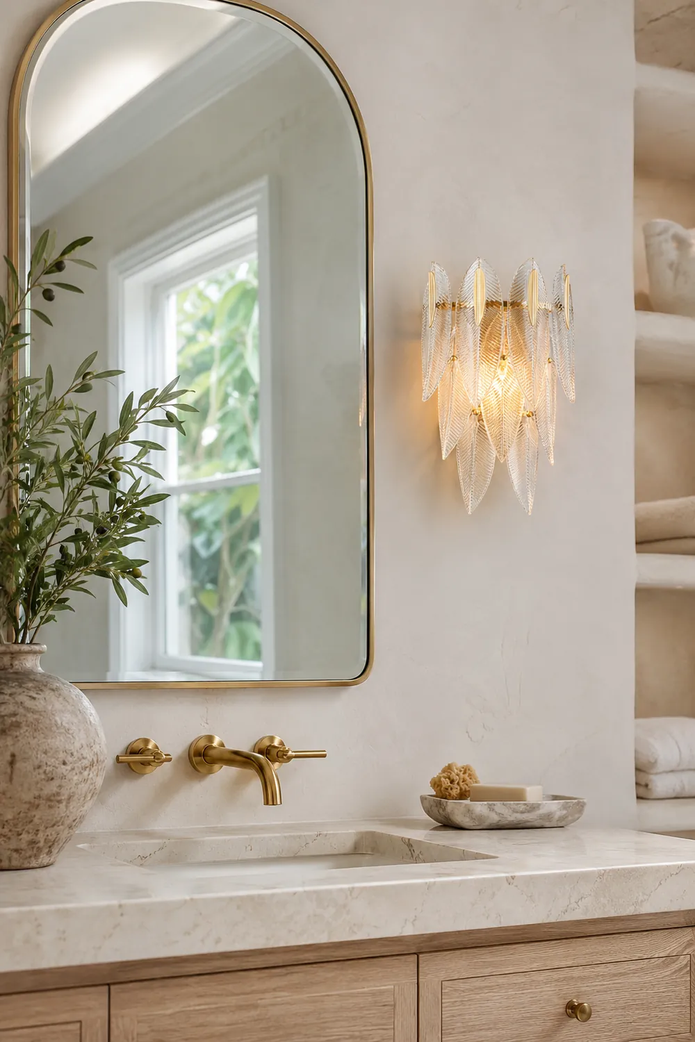 Giulia Brass Wall Lamp - Lumpaz