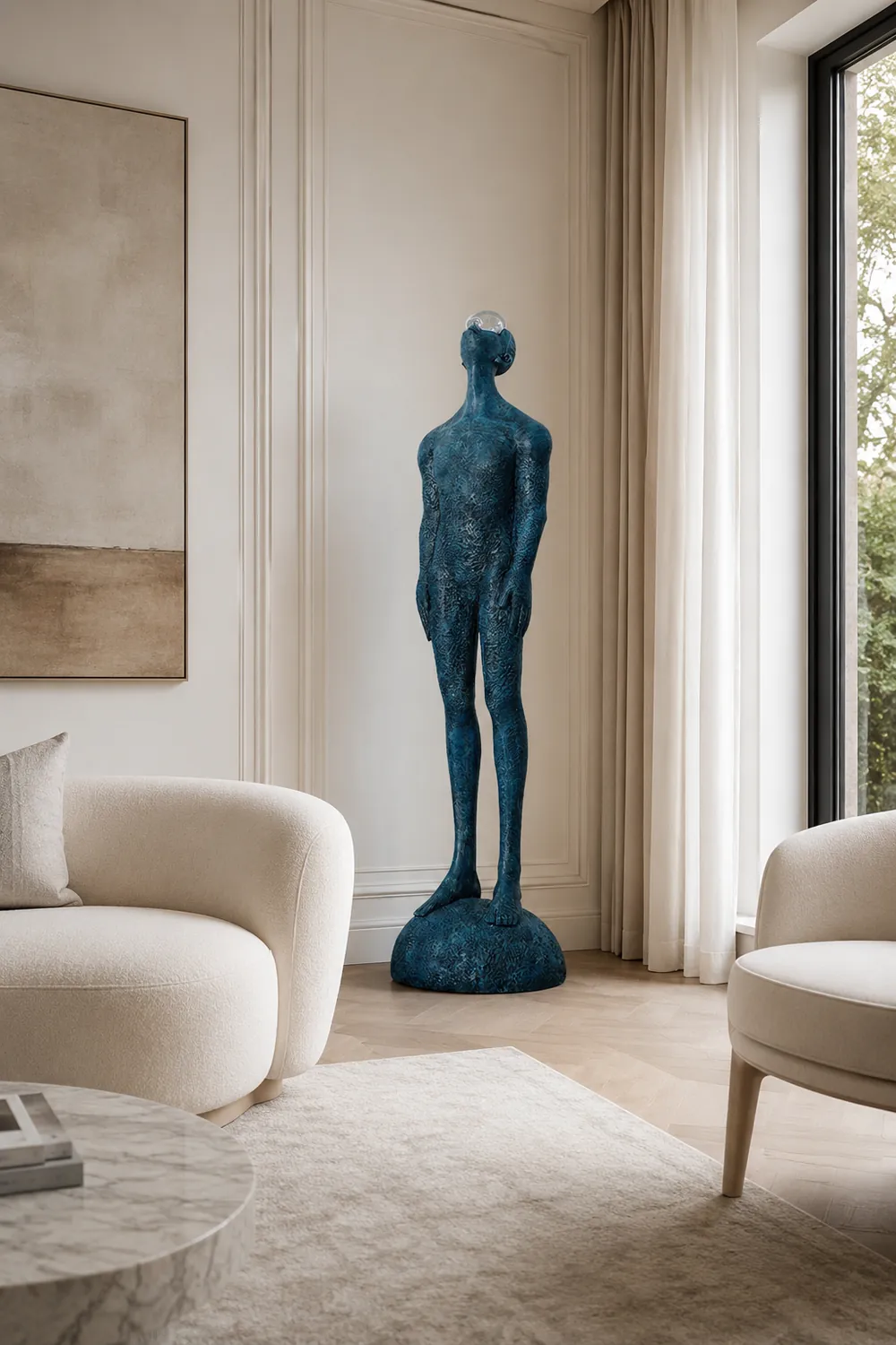 Atlas Guardian Sculpture Floor Ornaments - Lumpaz