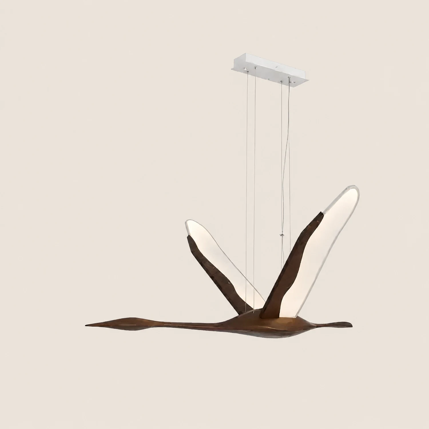 Solitude Crane Pendant Lamp - Lumpaz