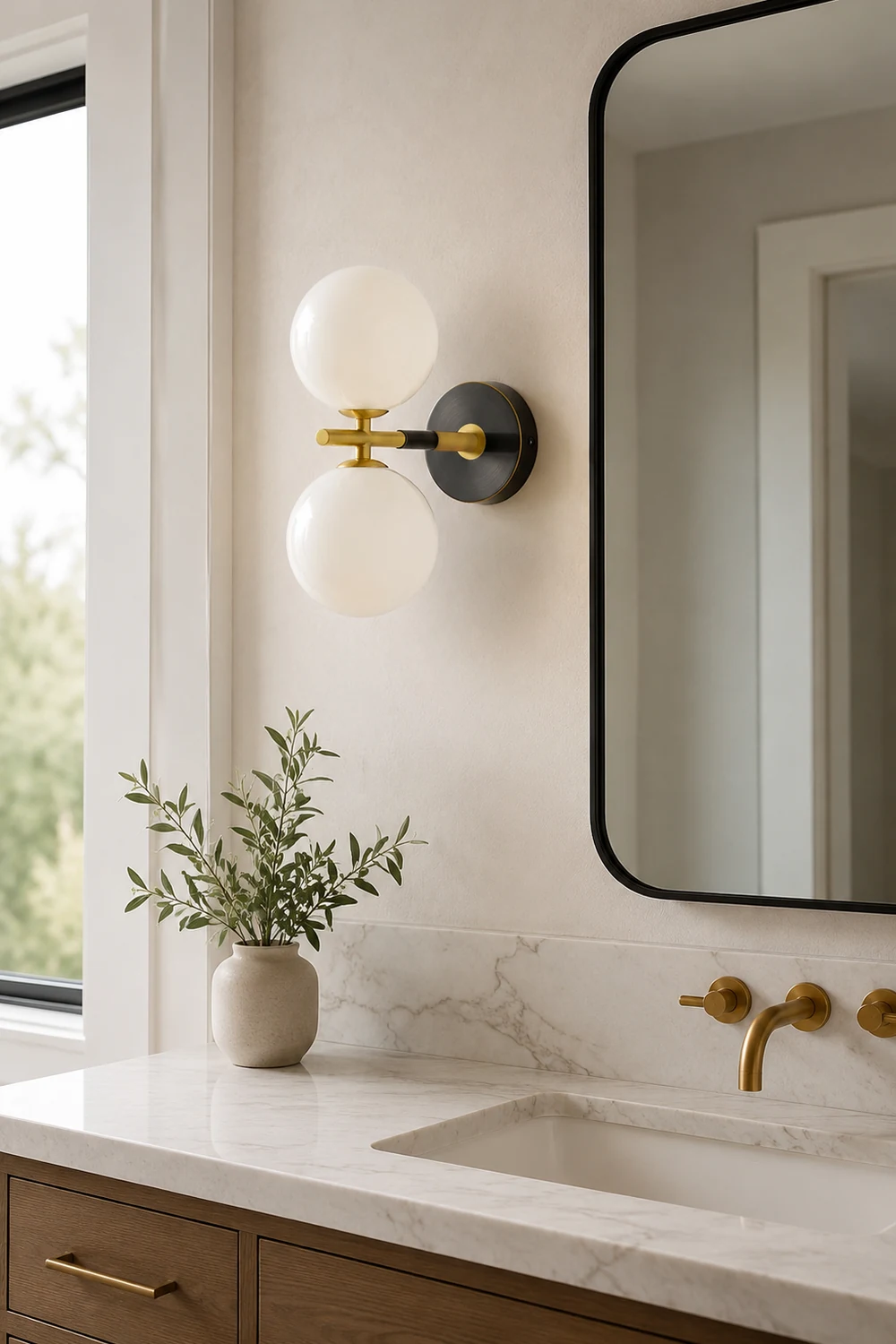 Brass Global Wall Lamp - Lumpaz