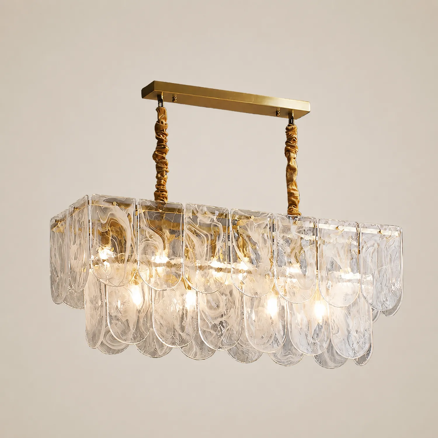Nason Brass Chandelier - Lumpaz