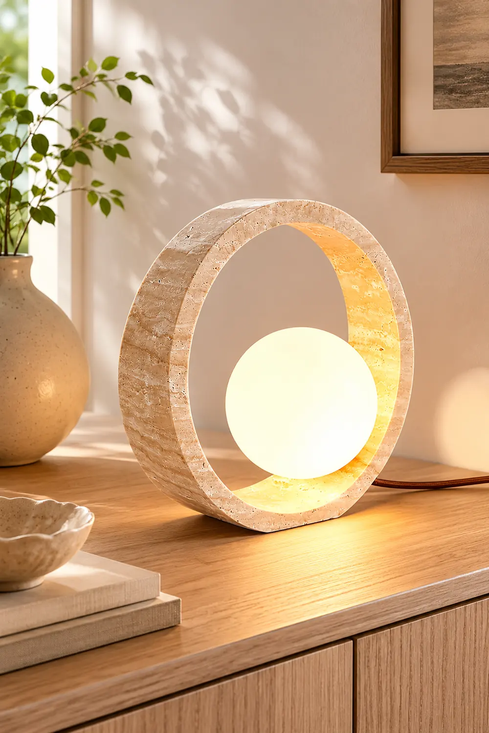 Q Circle Table Lamp - Lumpaz