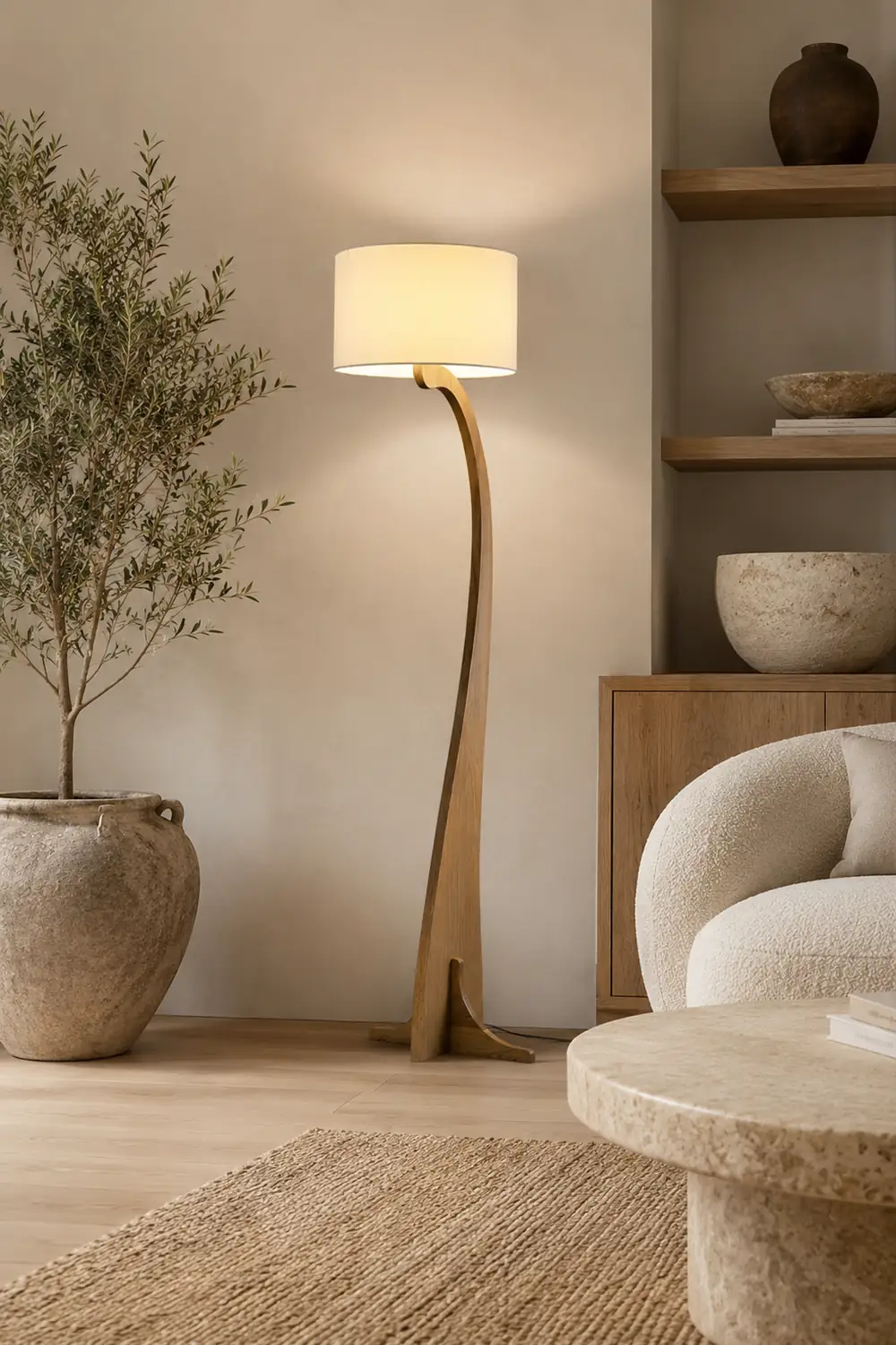 Bow Curve Floor Lamp - Lumpaz
