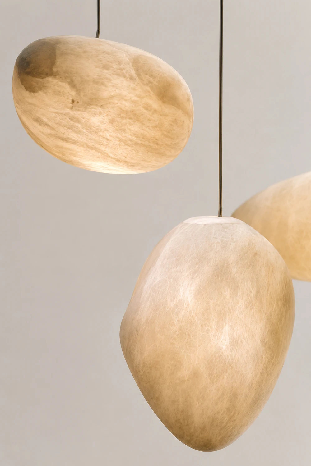Pebbles Alabaster Pendant Lamp - Lumpaz