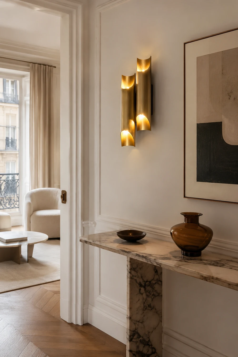 Callahan Brass Wall Lamp - Lumpaz