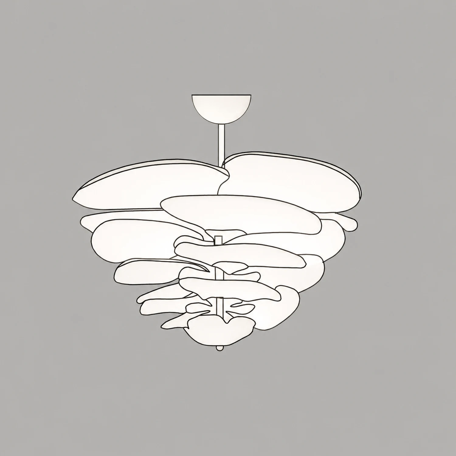 Golden Petals Murano Chandelier - Lumpaz