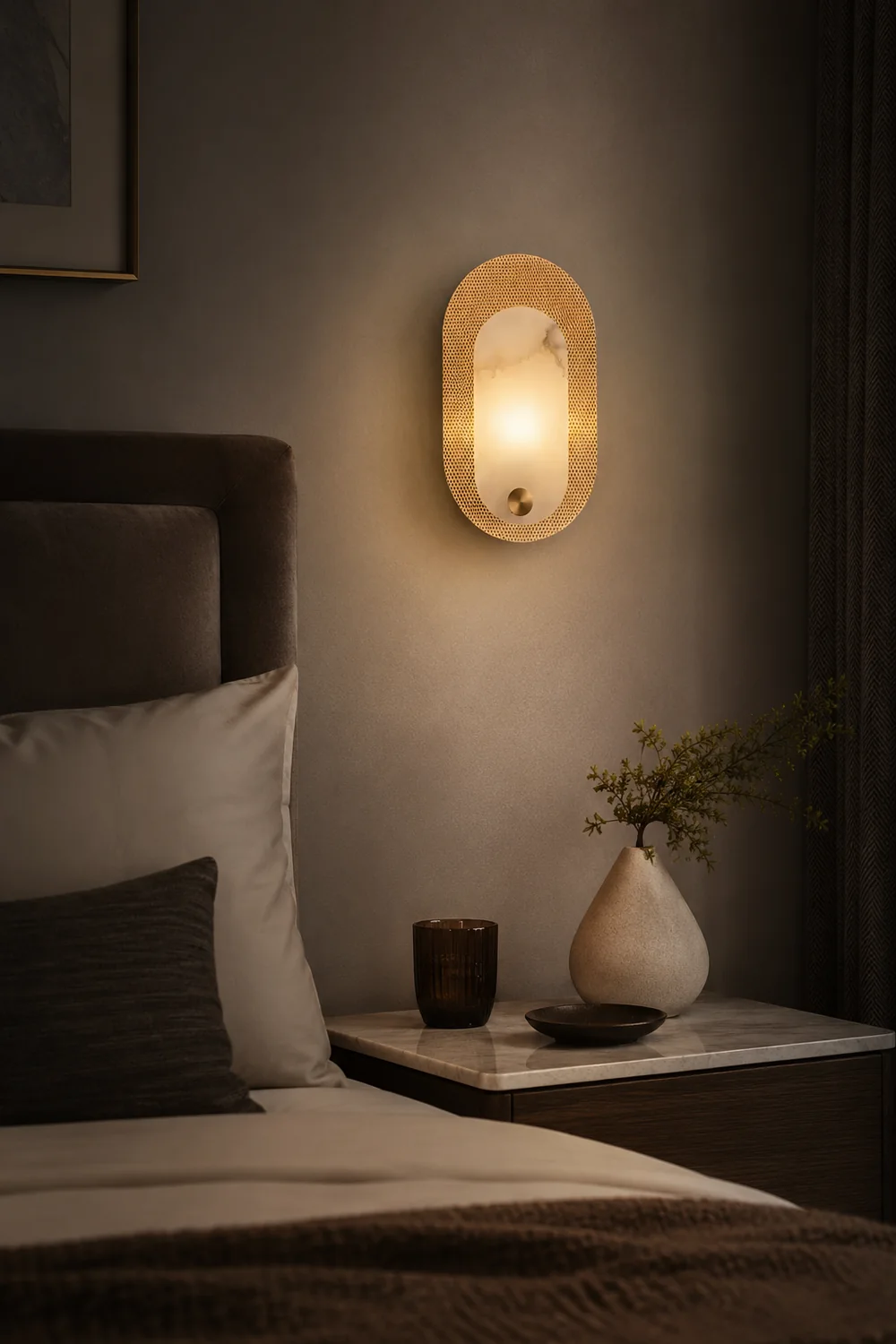 Harlan Alabaster Wall Light - Lumpaz