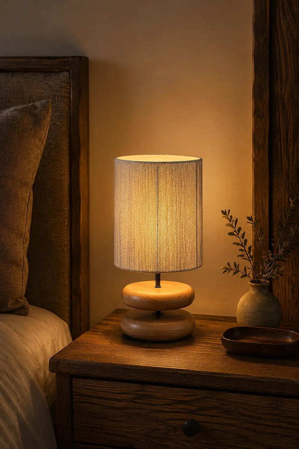 Nora Wood Table Lamp - Lumpaz