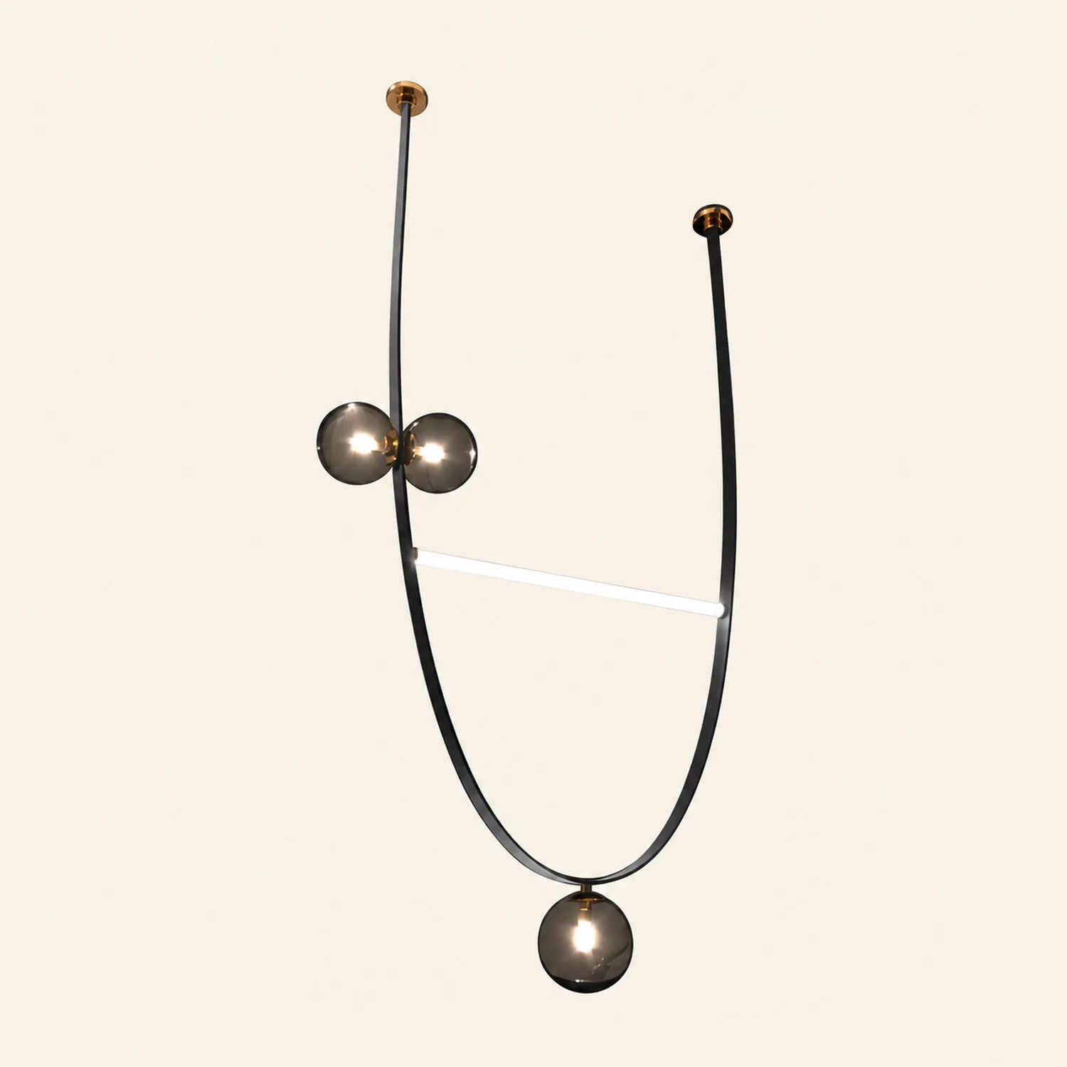 Belt Leather Ball Chandelier - Lumpaz