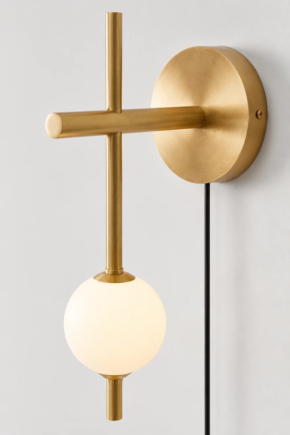 Vertical Globe Plug-in Wall Lamp - Lumpaz