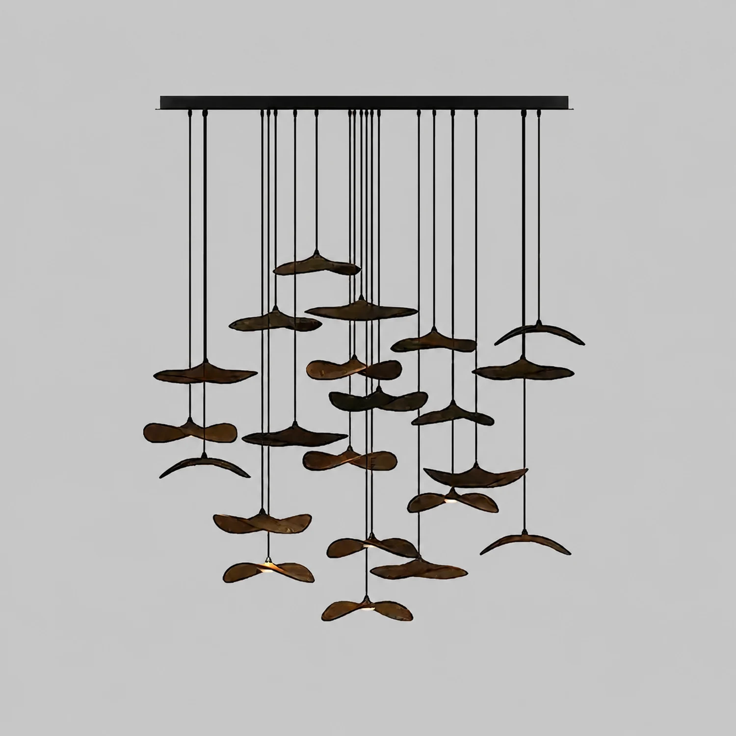 Empty Leaf Chandelier - Lumpaz