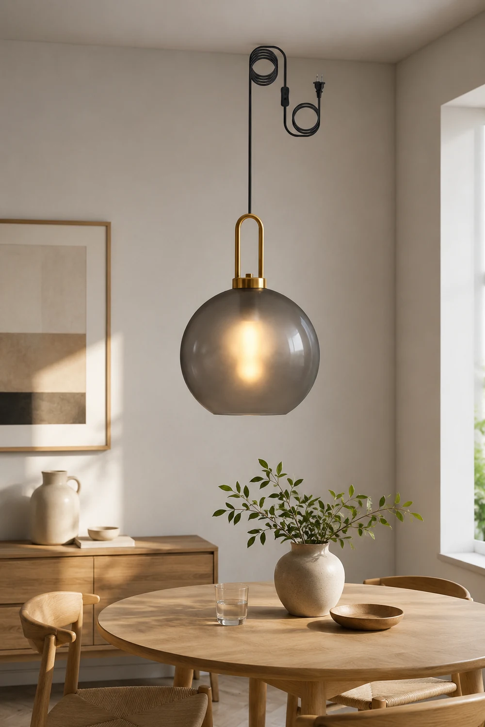 Pendulum Glass Swag Lights - Lumpaz