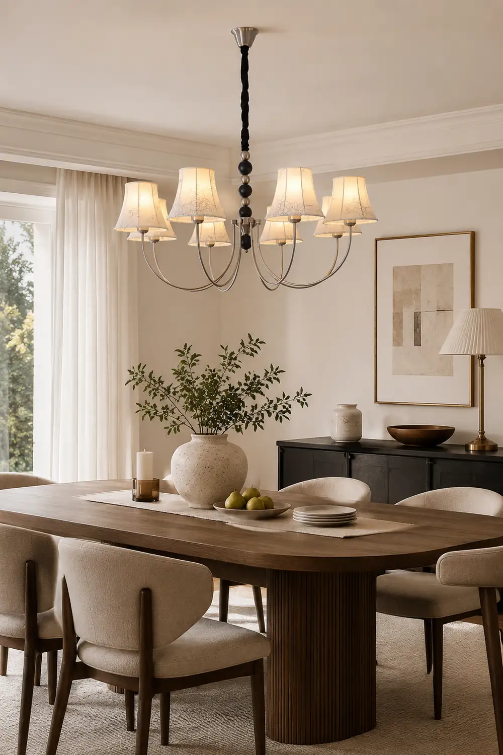 Orchid Fabric Chandelier - Lumpaz