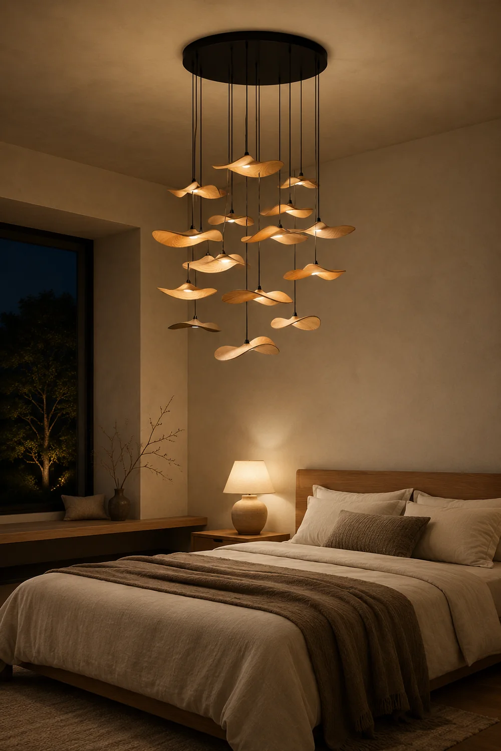 Empty Leaf Chandelier - Lumpaz