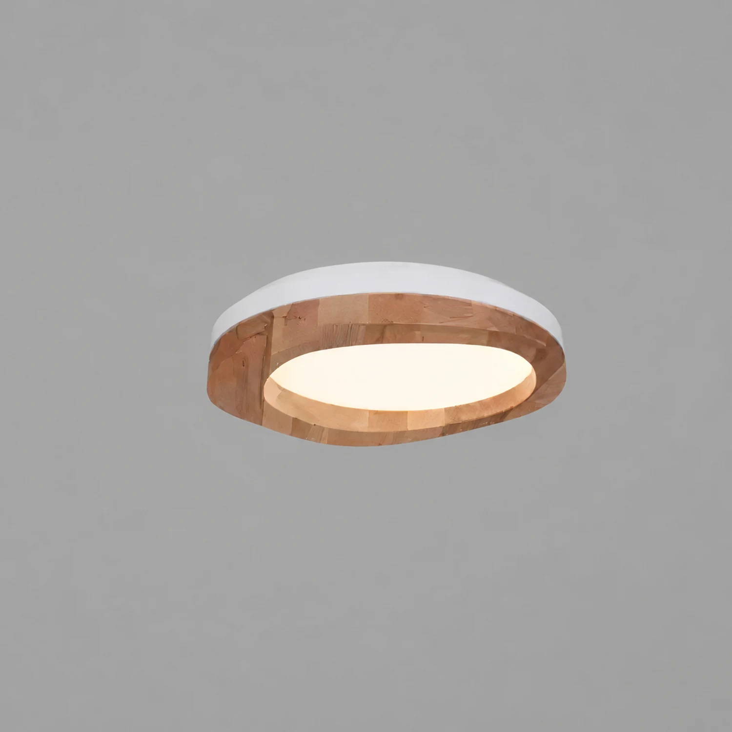 Timber Round Wood Ceiling Lamp - Lumpaz