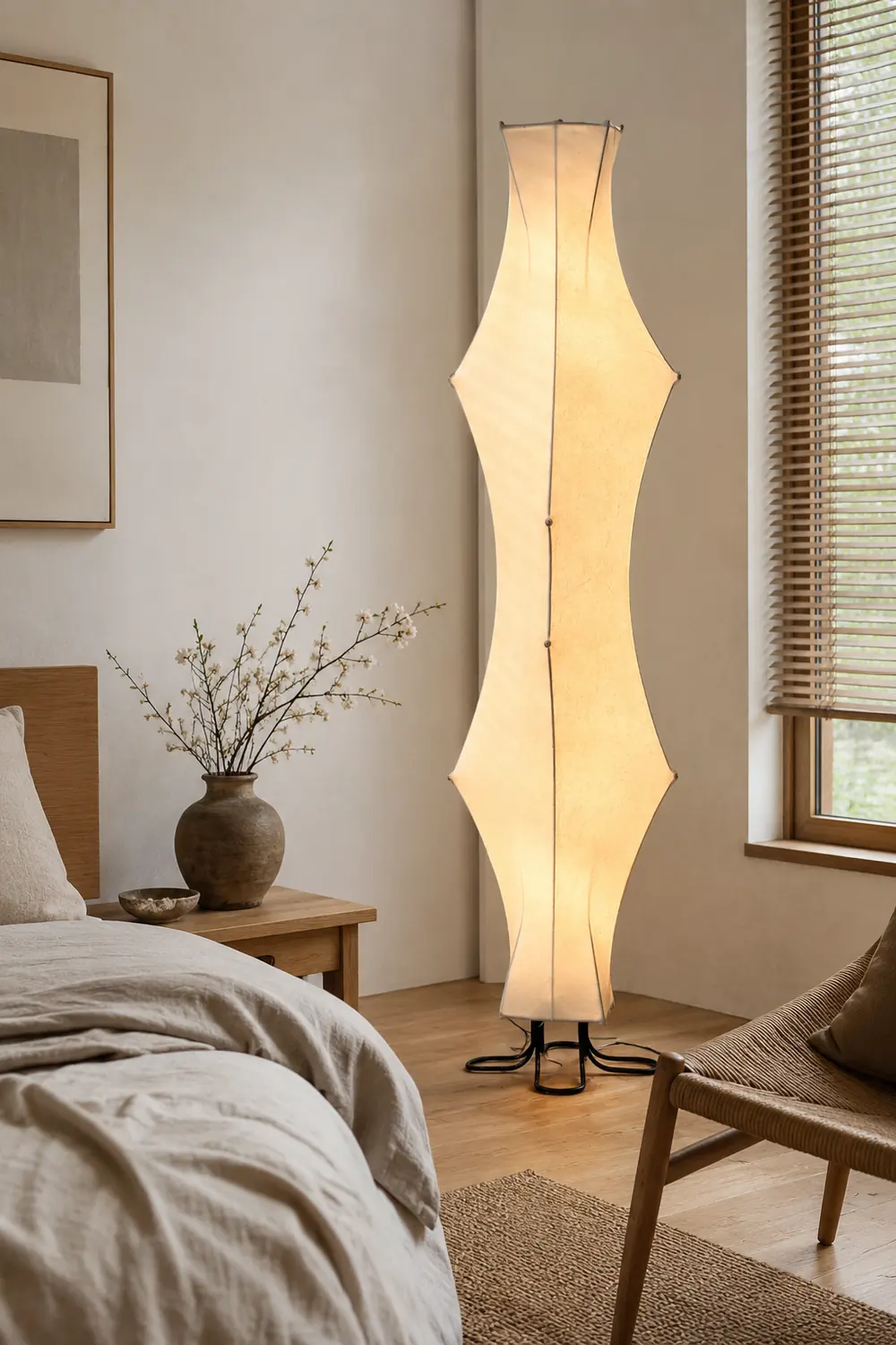 Twist Silk Floor Lamp - Lumpaz